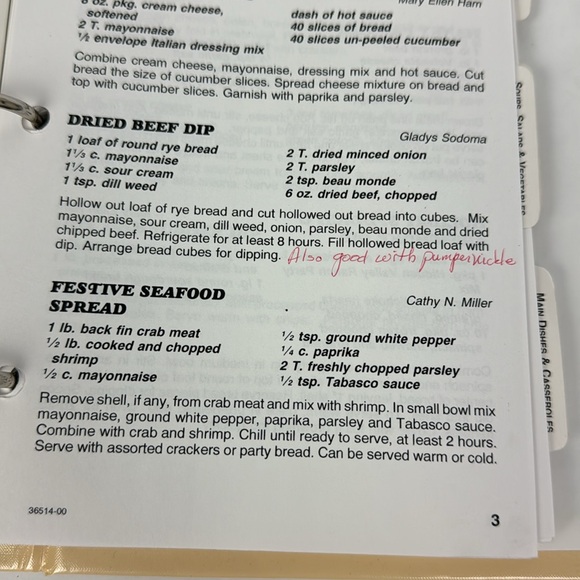 Vtg Feed My Sheep Cookbook Vandemere NC United Methodist Church Recipes - Picture 10 of 16